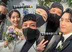 '여친 공개' 황재균, 박신혜♥최태준 결혼식 참석 