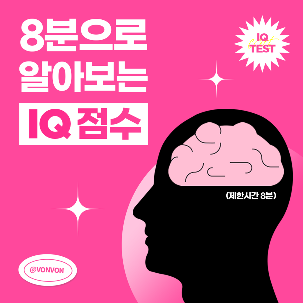 [무료 IQ test] 8분만에 알아보는 IQ 점수