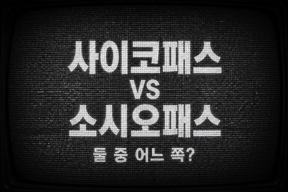 사이코패스 vs 소시오패스 테스트