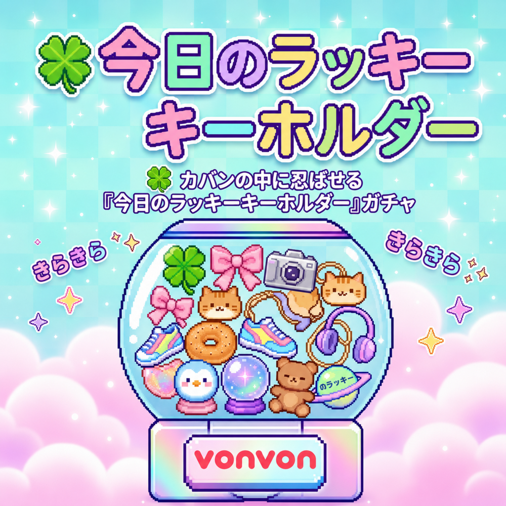 ﾟ+. 今日のラッキーキーホルダー .+