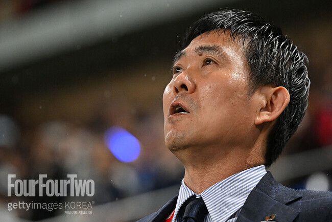 모리야스 하지메 감독 기자회견 장면