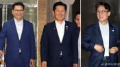 <b>金 "지옥문 닫아야"·宋 "굳이 연임" 공격에…鄭 "우리는 한 뿌리"</b>