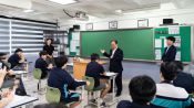 <b>김석준 교육감, 수능 100일 맞아 고3 교실 방문…"건강 관리가 마지막 변수"</b>