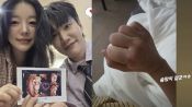 <b>'김기리♥' 문지인, 출산 직전 퉁퉁 부은 손가락.."막달 되니 붓기 시작"</b>