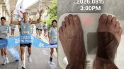 <b>션, 반나절 만에 5kg 빠졌다…81.5km 완주 후유증에 "쓰러지면 어떡해" 걱정 가득</b>