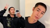 <b>'입대' 이재욱, 삭발 셀카 공개 "잘 다녀오겠습니다"</b>