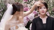 <b>웨딩드레스 입고 아이유 머리 매만지는 신부…정체가 뭐길래?</b>