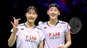 <b>韓 백하나-이소희, 일본 와르르 무너트렸다! 질식 수비 미쳤다…2-0 완승, 여자복식 결승 진출 확정→24년 만의 한국 우승 도전</b>