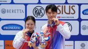 <b>사격 김보미-홍수현, 항저우 월드컵 10ｍ 공기권총 혼성 동메달</b>