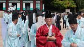 <b>'157년 만에 새단장' 성균관 대성전…유교 선현 위패 환안 행차</b>