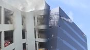 <b>인천 물류창고 화재 "위층으로 번져"…진화 난항</b>