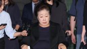 <b>통일교 한학자 "김건희에 선물한 적 없다"…증언 대부분 거부</b>