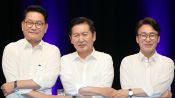 <b>호남 경선 앞둔 與 당권주자…당정관계·합당·공천 놓고 격돌</b>