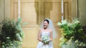 <b>'혼전임신' 김지영, 본식서 결국 배 가렸다…부케로 사수한 'D라인' 눈길</b>