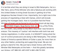 도널드 트럼프 미국 대통령이 28일(현지시간) 자신의 소셜미디어에 올린 글. 출처=트루스소셜