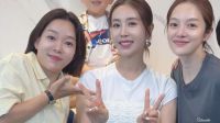 <b>'47세 임신' 한다감, D라인 쏙 숨긴 채 정이랑·황보라와 함께 육아 연습</b>