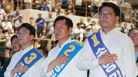 <b>김민석, 승부처 호남경선서 鄭에 24.89%p차 승리…누적득표 과반</b>