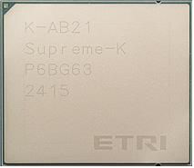 가속기용 칩 'K-AB21'[ETRI 제공. 재판매 및 DB 금지]