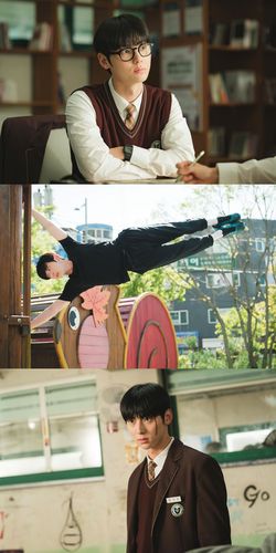 '스터디그룹'의 주인공 윤가민을 맡은 황민현[티빙 제공. 재판매 및 DB 금지]