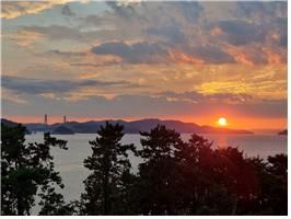 가덕휴게소에서 바라본 해넘이(사진제공=푸르웰)