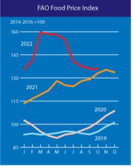 연도별 식량가격지수[농림축산식품부 제공. 재판매 및 DB금지]