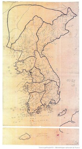 김대건 신부가 그린 조선전도 원본[당진시 제공. 재판매 및 DB 금지]