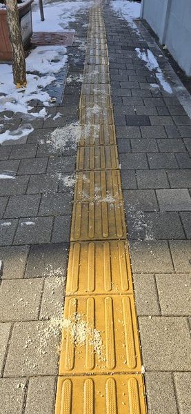 제설제 보도 걷고 싶지 않다.(사진=SDG뉴스)