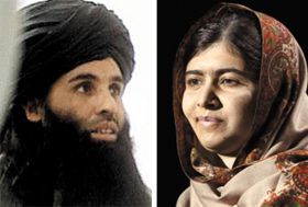 파즈룰라 탈레반 지도자(왼쪽), 말랄라 유사프자이.