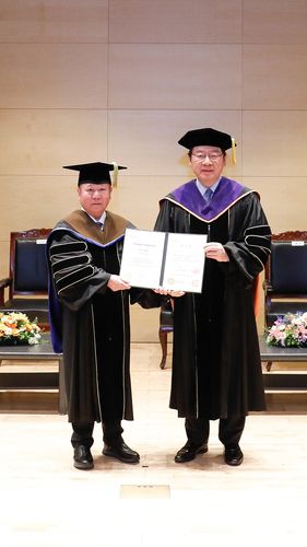 양찬밍 전 총장 명예 박사 학위 [동서대 제공]