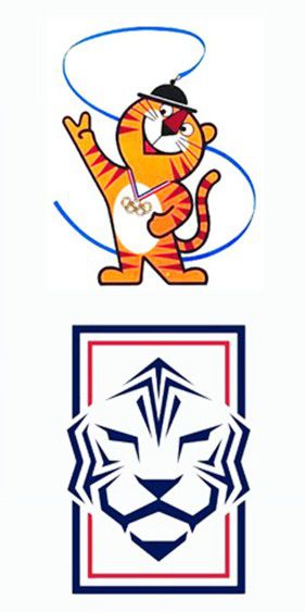 서울올림픽 마스코트 호돌이와 대한축구협회 엠블럼[홈페이지 캡처]
