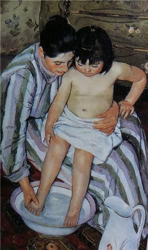 '아이의 목욕'시카고 아트 인스티튜트 소장