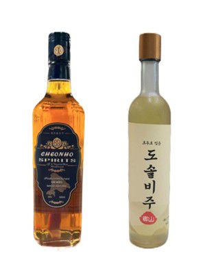 (좌) 이상양조장의 프리미엄 천안호두주,천안전통주의 도솔비주사진 출처 : 제조사 홈페이지