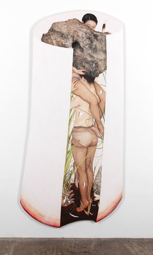 이진주, 0막(Act 0), 2024, 광목에 채색[아라리오갤러리 제공. 재판매 및 DB 금지]