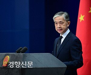 왕원빈 중국 외교부 대변인. 중국 외교부 제공