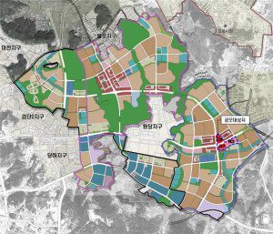 인천 검단신도시 101 역세권 개발사업 민간사업자 공모 사업 위치도. 인천도시공사 제공.