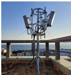 일신EDI가 한국수력원자력의 지원을 받아 개발한 통합형 원전 무선통신체계 기지국이 부산 기장군 고리 원전에 설치된 모습. 한국수력원자력 제공