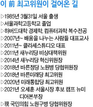 “윤석열 전 검찰총장, 안철수 국민의당 대표보다도 김종인 전 비상대책위원장을 더 앞장서서 모시려고 노력해야 한다.”