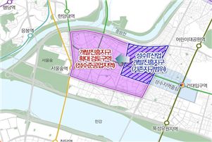 성수 IT문화콘텐츠 산업·유통개발진흥지구 위치도. [서울시 제공]