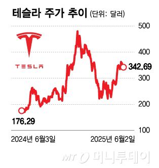 테슬라 주가 추이/그래픽=김다나