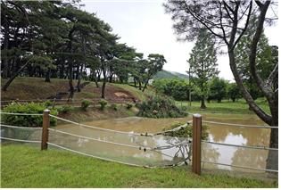 사적인 충남 예산의 윤봉길 의사 유적이 폭우로 피해를 입은 모습. /사진 = 국가유산청 제공