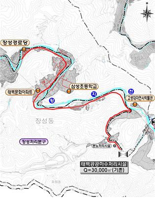 장성동 일대 사업 계획[태백시 제공.재판매 및 DB 금지]