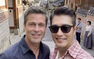 브래드 피트, 몰래 한국 왔나..북촌 골목길 목격담 "AI 아냐?"