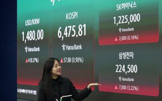 코스피 사흘 연속 최고가 마감...6,470선 돌파