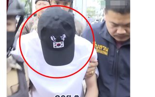 "일부러 태극기 모자 썼나"...태국서 체포된 중국인 범죄자에 공분