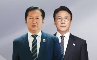 대통령 배웅 못 간 정청래...나란히 걸은 김 총리
