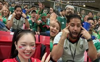 FIFA "'눈 찢기' 피해 여성 멕시코전 초청...가해자는 입장 차단"