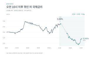 24년래 최고 찍은 美 금리, 오전 10시 기점 반락…바닥 논쟁은 계속