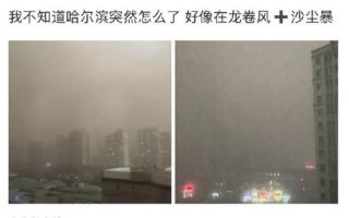 "순식간에 밤 됐다"…中 하얼빈 덮친 모래폭풍·태풍급 강풍
