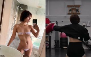 '100㎝ 힙' 日 그라비아 스타, 140㎏ 들고 킥복싱까지…"먹은 만큼 움직인다"