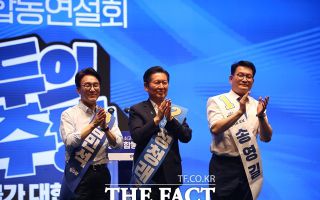 김민석, 정청래 고향 충청 첫 경선서 먼저 웃었다…박빙 1위